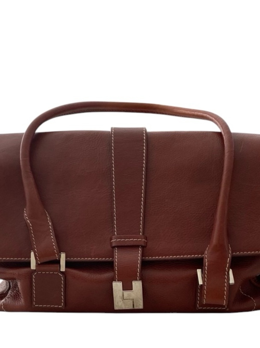 LAMBERTSON TRUEX Red Brown Leather Shoulder Bag
Handbag